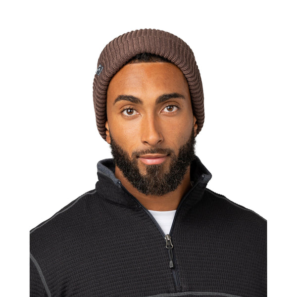 Unisex Bonfire Knit Folded Beanie