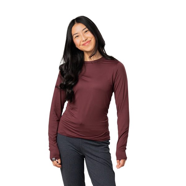 Women's Varsity High Stretch Fitted Long Sleeve T-shirt