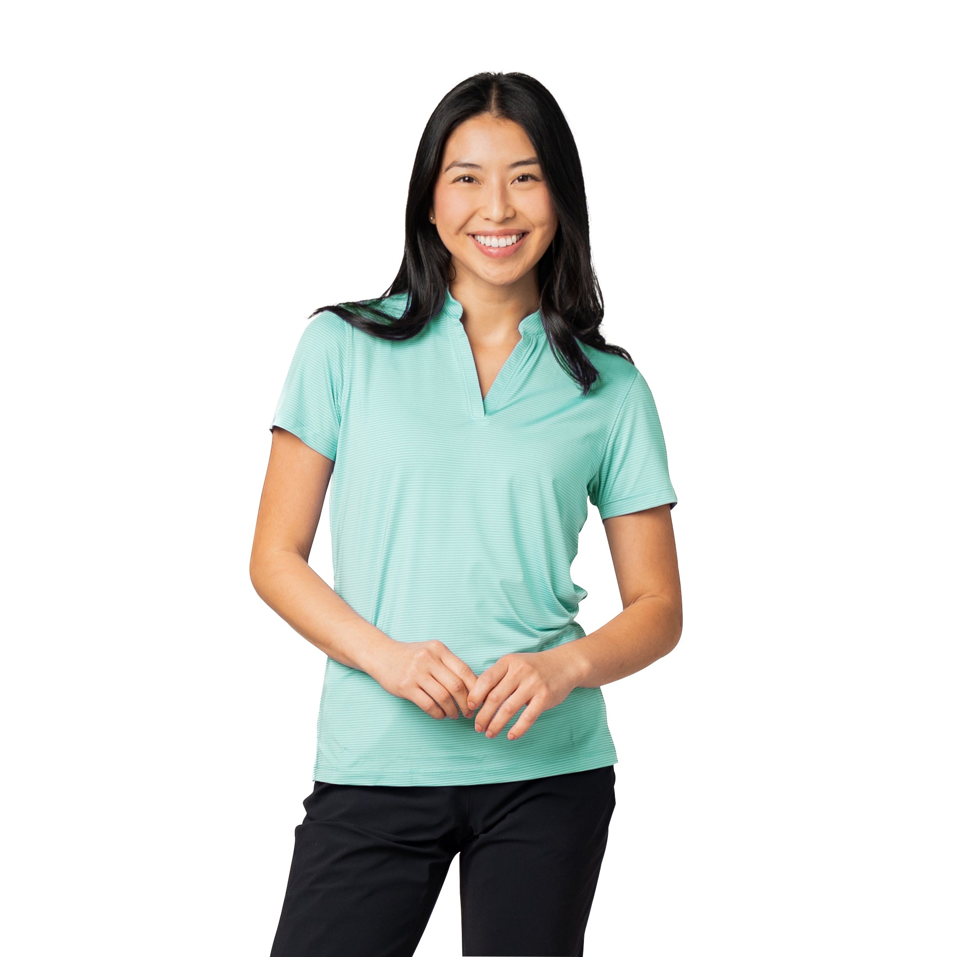 Women's Optimist II Microstripe Short Sleeve Polo – Storm Creek