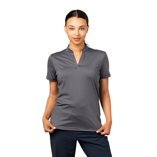 Women's Optimist II Microstripe Short Sleeve Polo