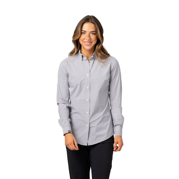 Women's Influencer 4-Way Stretch Windowpane Woven Shirt