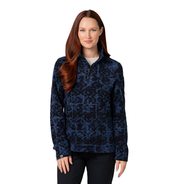 Women's Fireside Fleece Printed Microfleece Quarter Zip