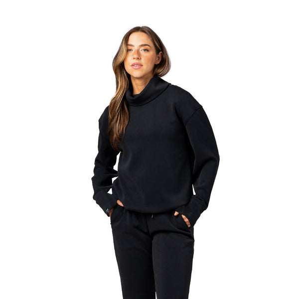 Women's Comfort Zone Super Soft Modal Blend Funnel Neck 