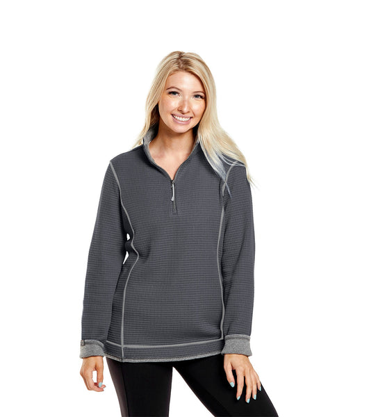 Women's Maverick Waffle Knit Quarter Zip