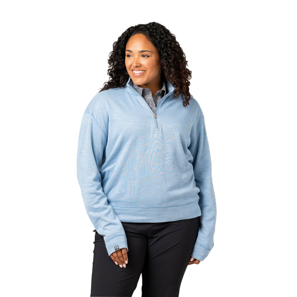 Women's Shoreliner Cotton/Bamboo  Blend Quarter Zip