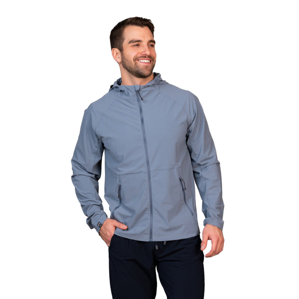 Men's Velocity 4-Way Stretch Performance Full Zip Hoodie