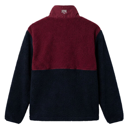 Navy Blue/Merlot Red