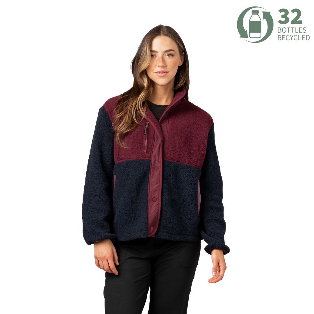 Navy Blue/Merlot Red