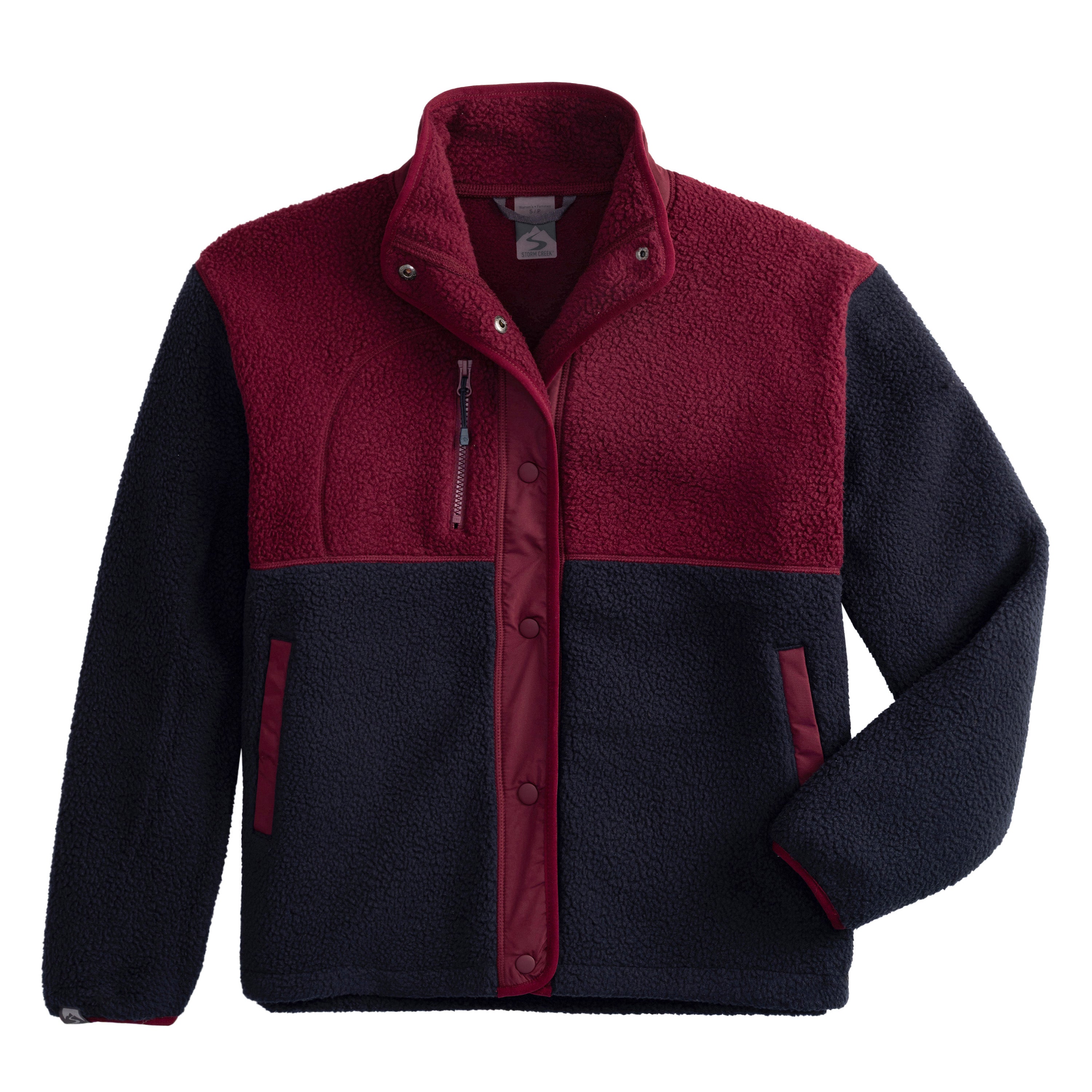 Navy Blue/Merlot Red