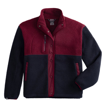 Navy Blue/Merlot Red