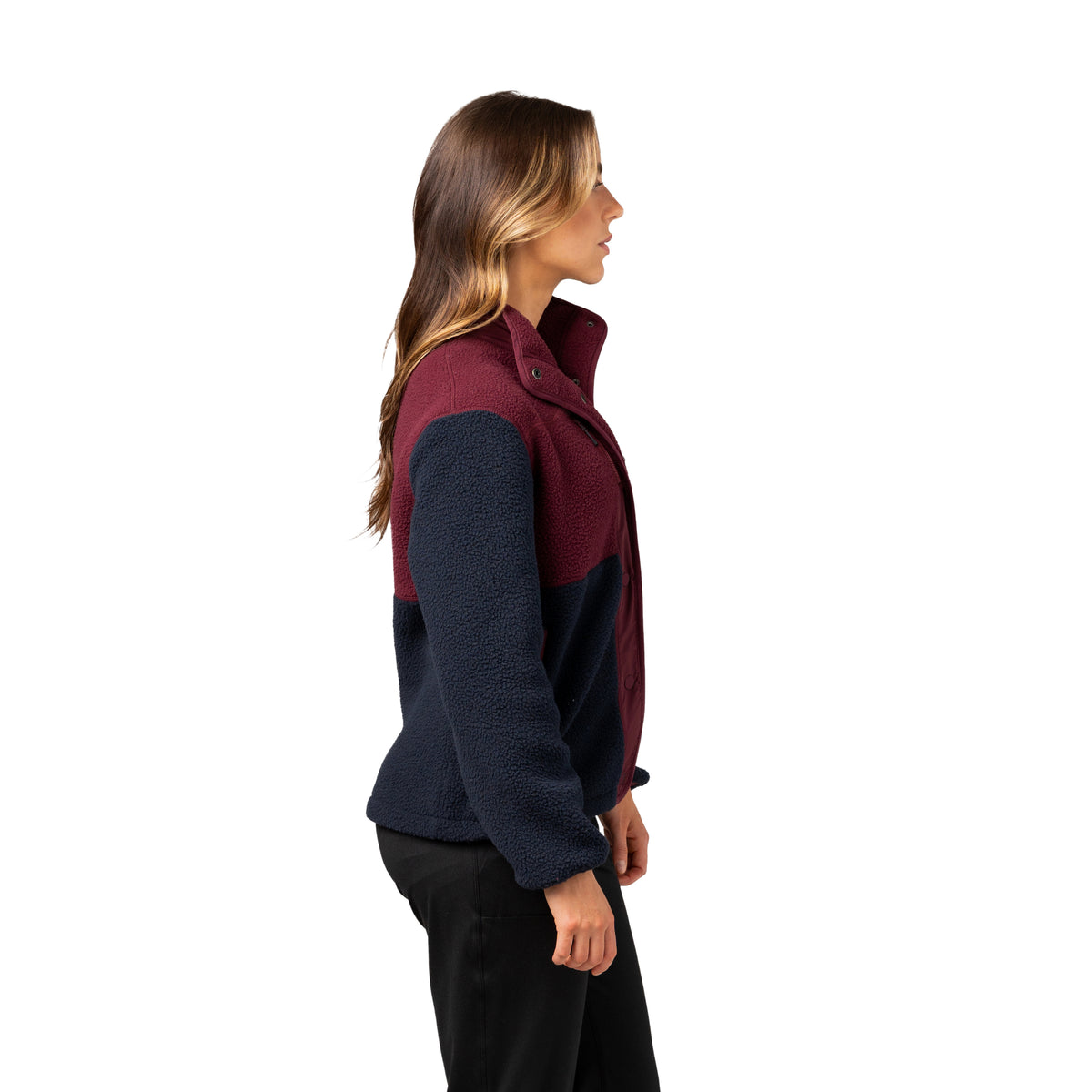 Navy Blue/Merlot Red