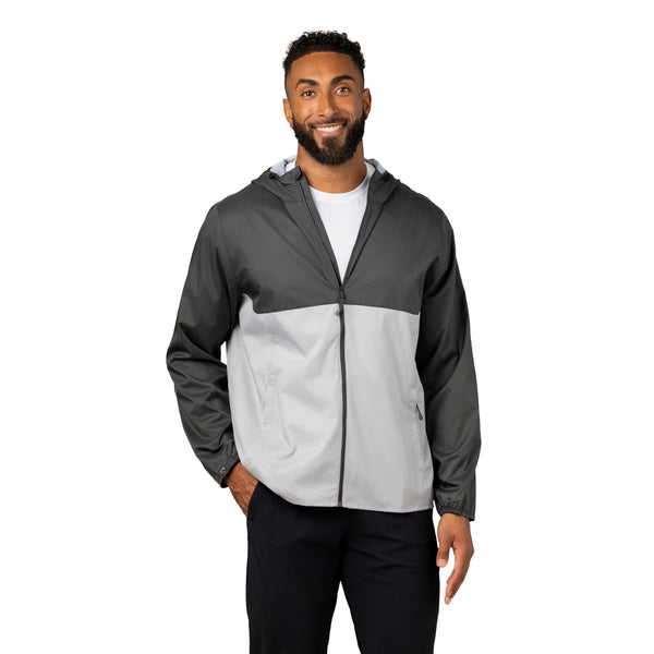 Men's Idealist Water-Resistant Full Zip Hooded Windbreaker