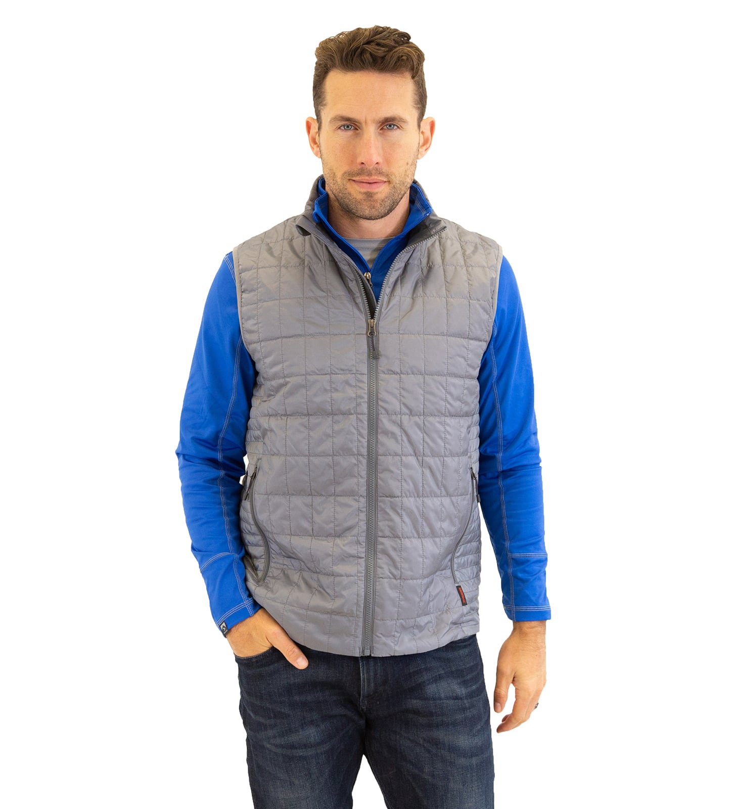 Men's Traveler Vest Glossy Finish - Storm Creek // Retailer Site