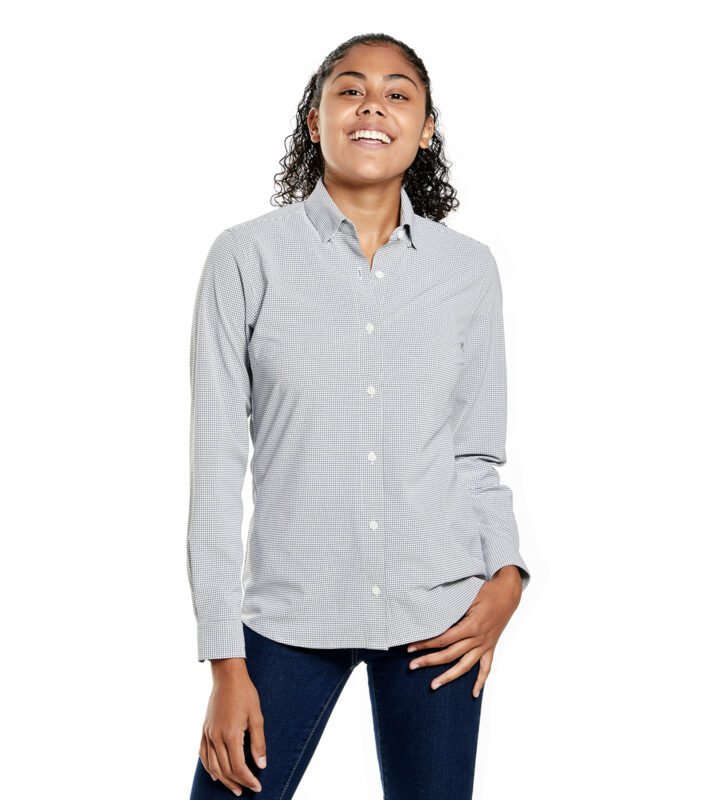 Women's Influencer Woven Shirt - Windowpane - Storm Creek // Retailer Site